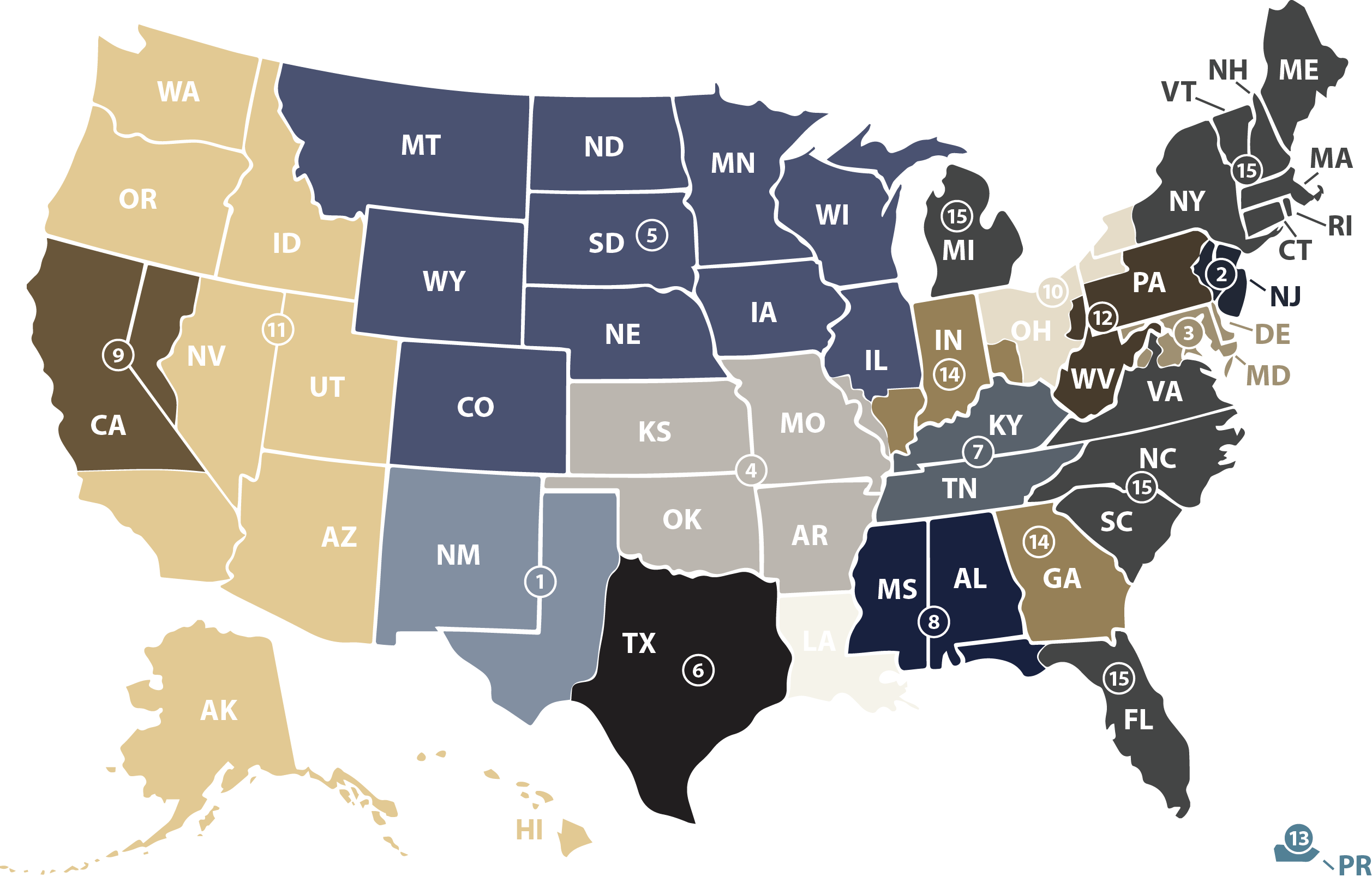 Locations Map Locations Map